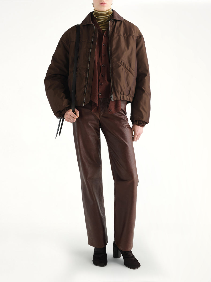 Puffer Blouson in Praline