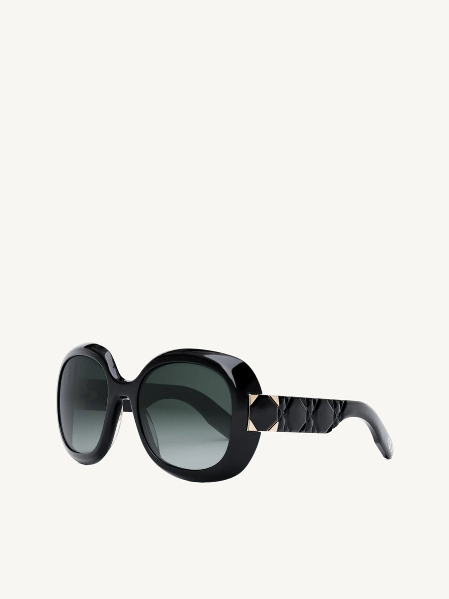 DiorLady 9522 R2F 10A158 Sunglasses in Havana/Purple