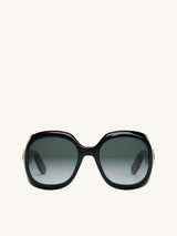 DiorLady 9522 R2F 10A158 Sunglasses in Havana/Purple