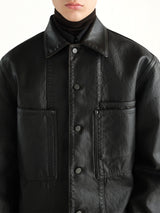 Workwear Overshirt in Licorice