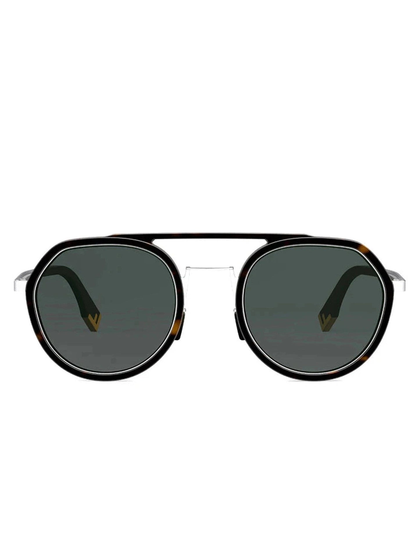FE40040U Round Sunglasses in Havana