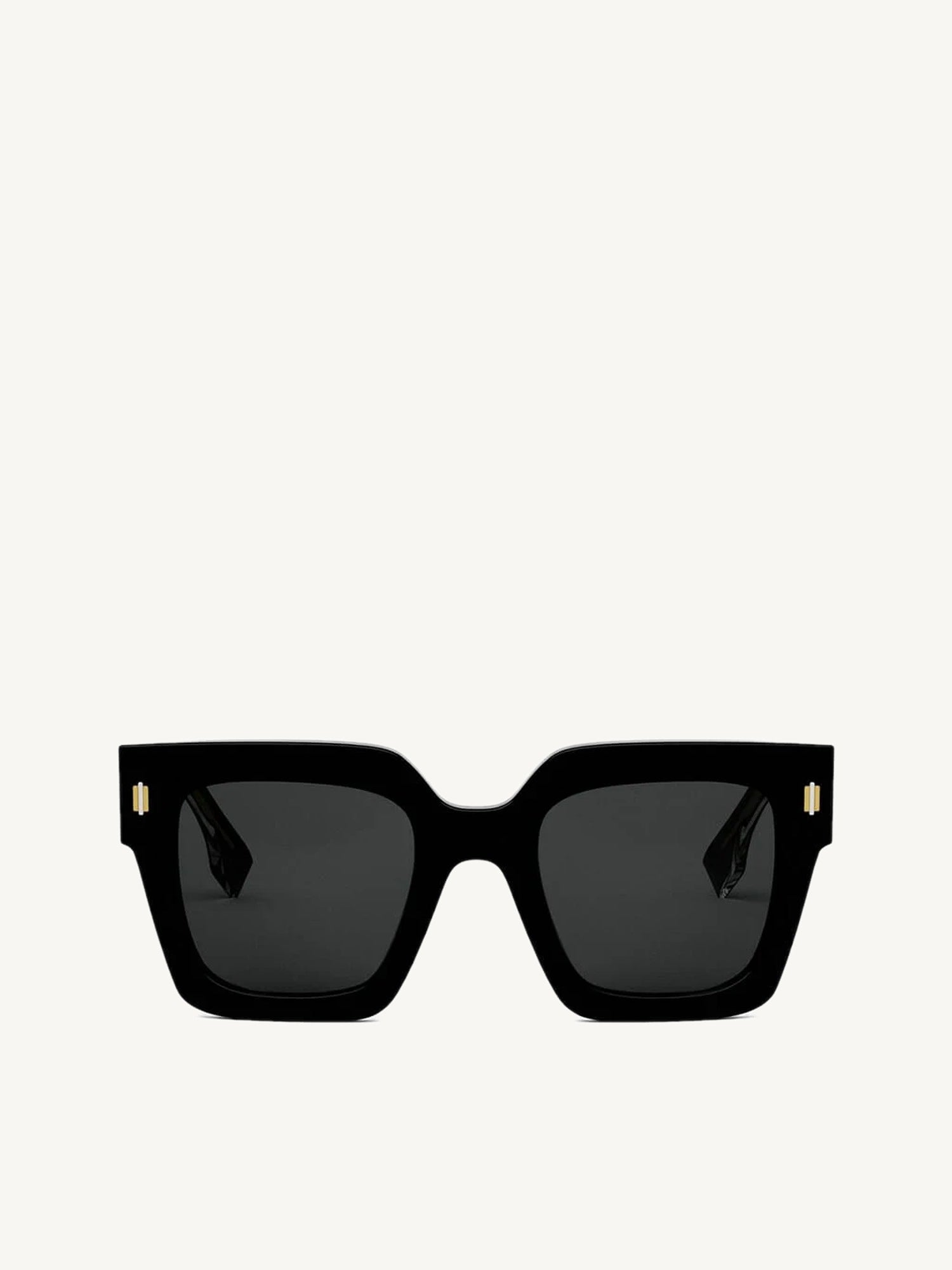 Fendi FE40101F 5201A D-Frame Acetate Sunglasses in Beige Gold