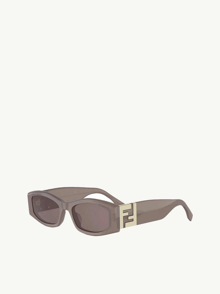 Forever Fendi FE40204I Acetate Sunglasses in Brown