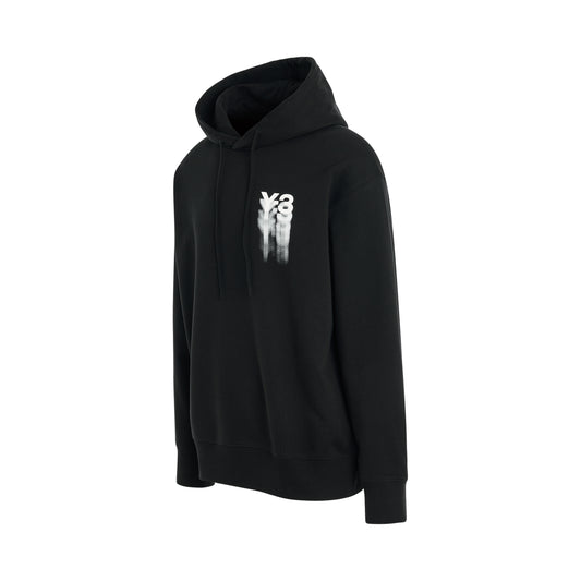 Blurry Logo Hoodie in Black