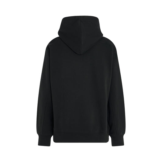 Blurry Logo Hoodie in Black