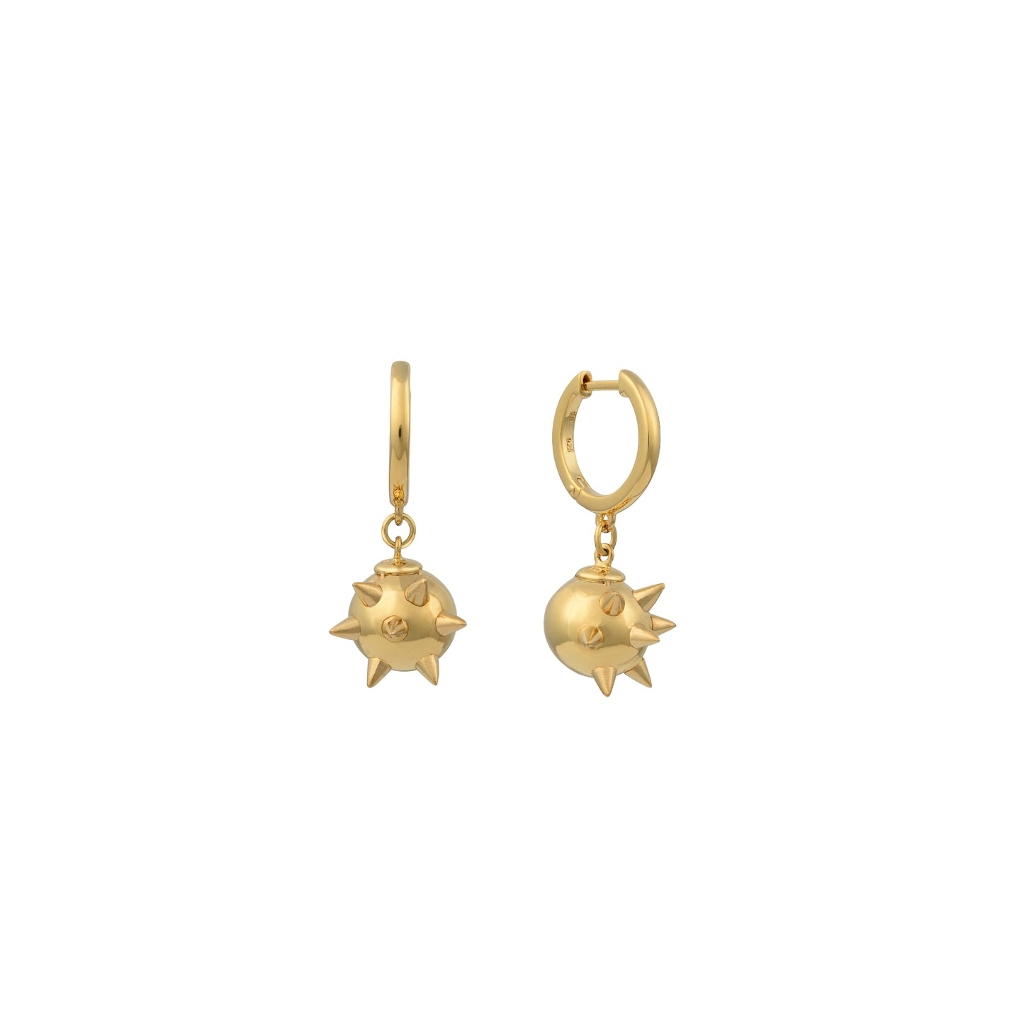 Ball Spike Earrings in Gold