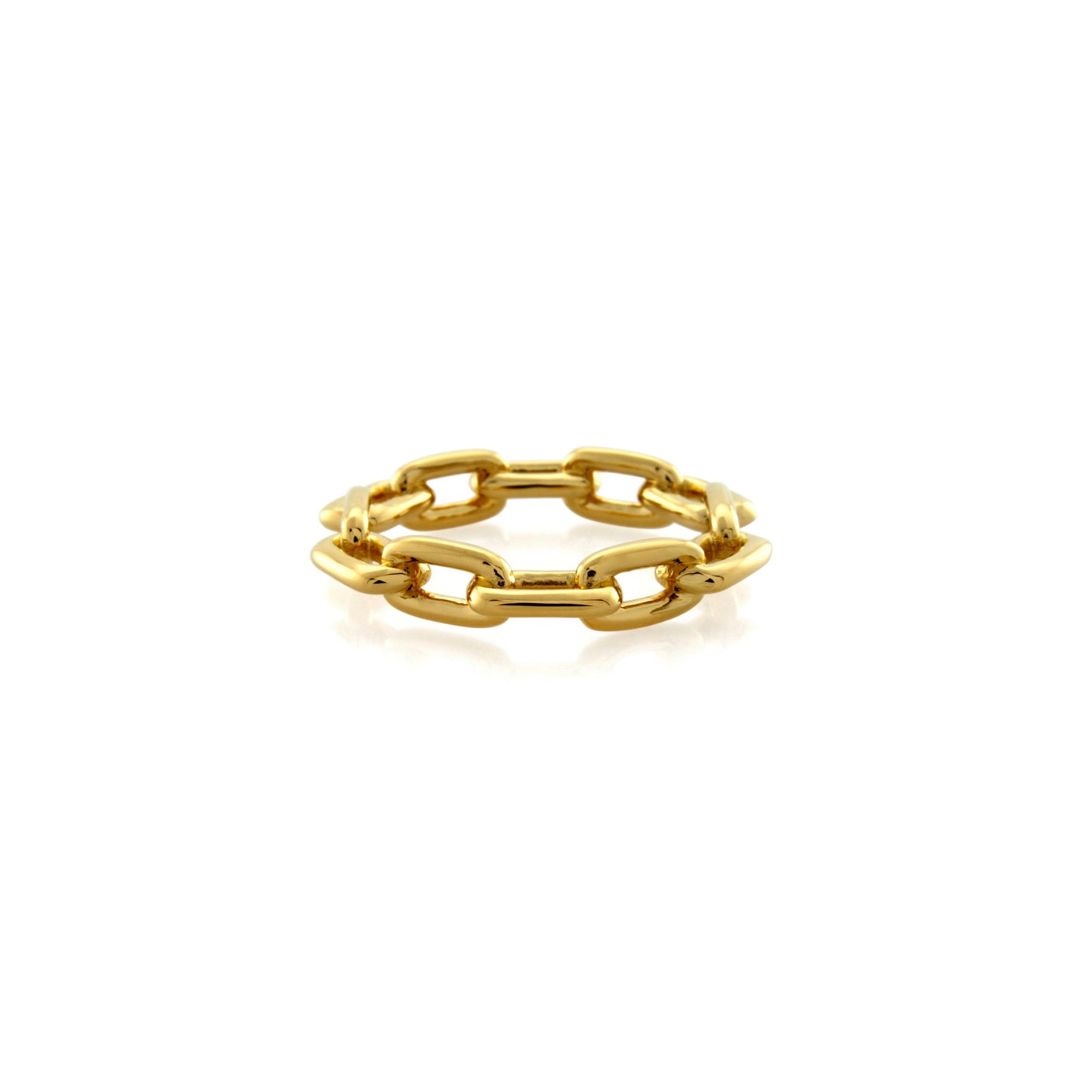 Chunky Chain Ring in Gold