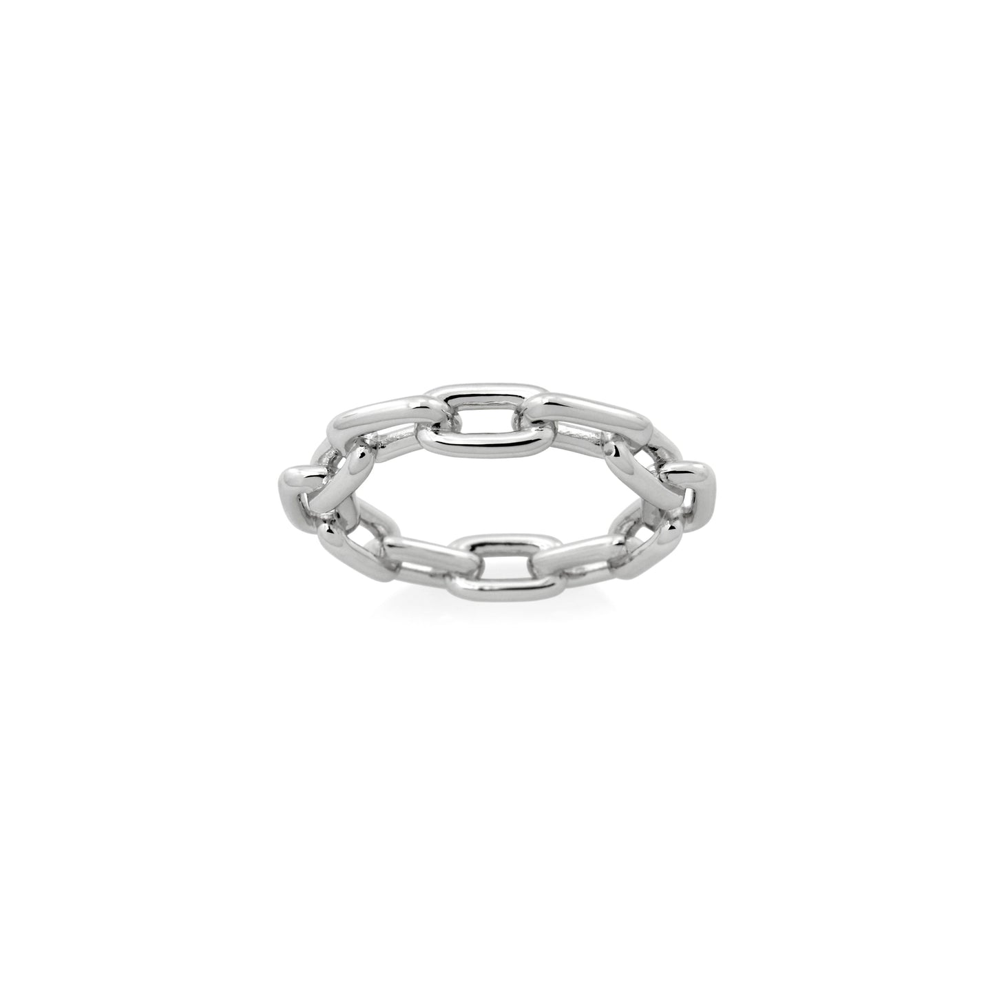 Chunky Chain Ring in Silver