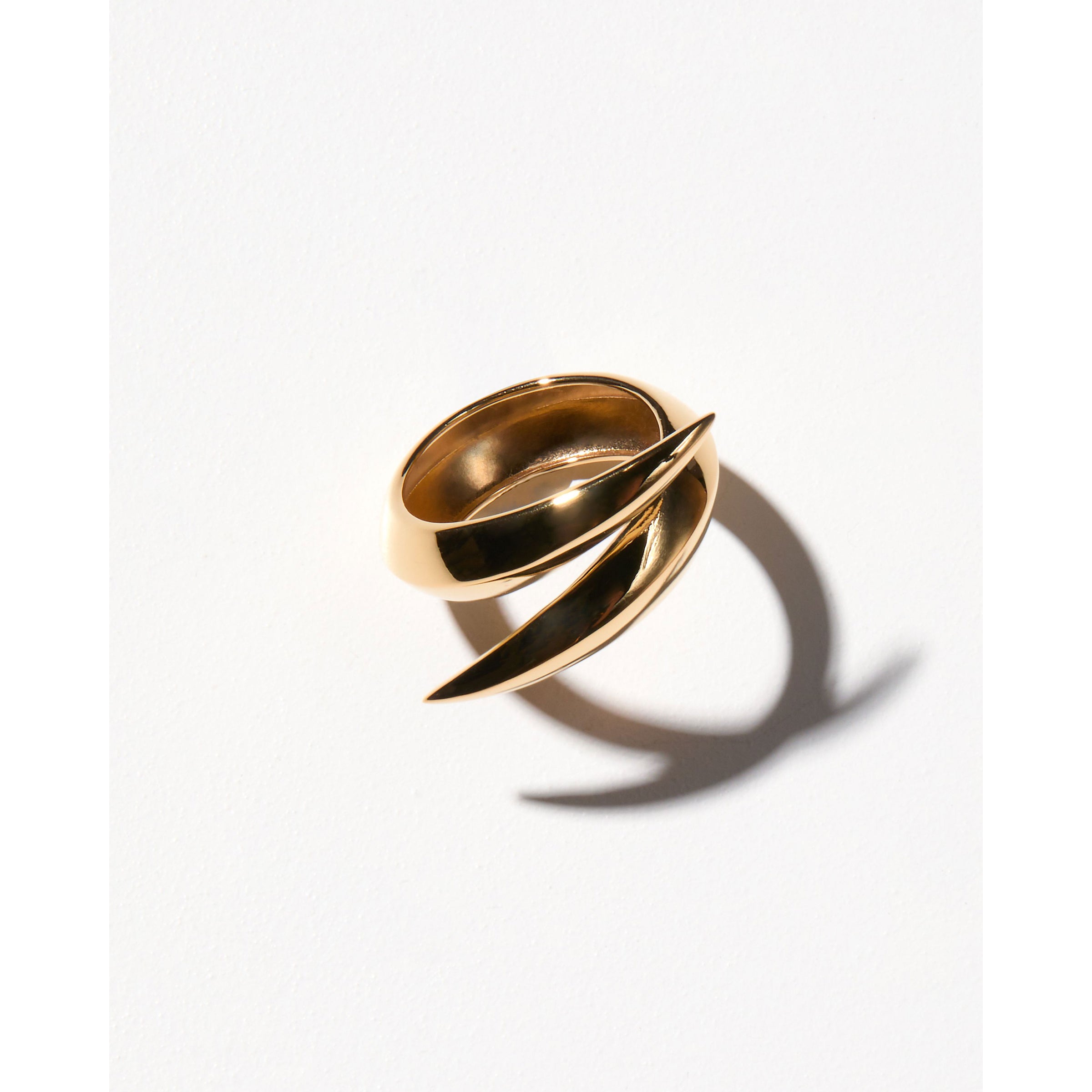 Spear Wrap Ring in Gold