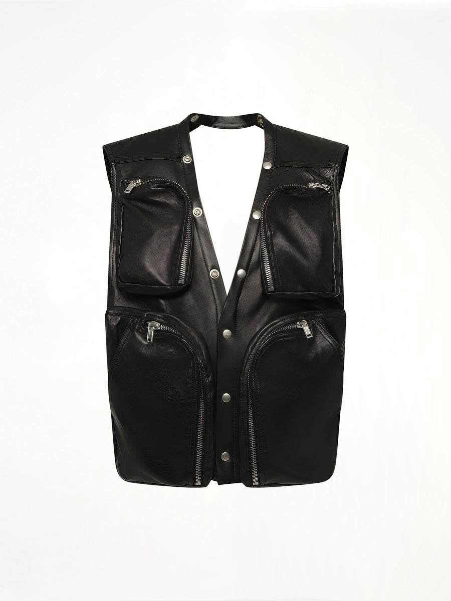 Cargo Vest in Black