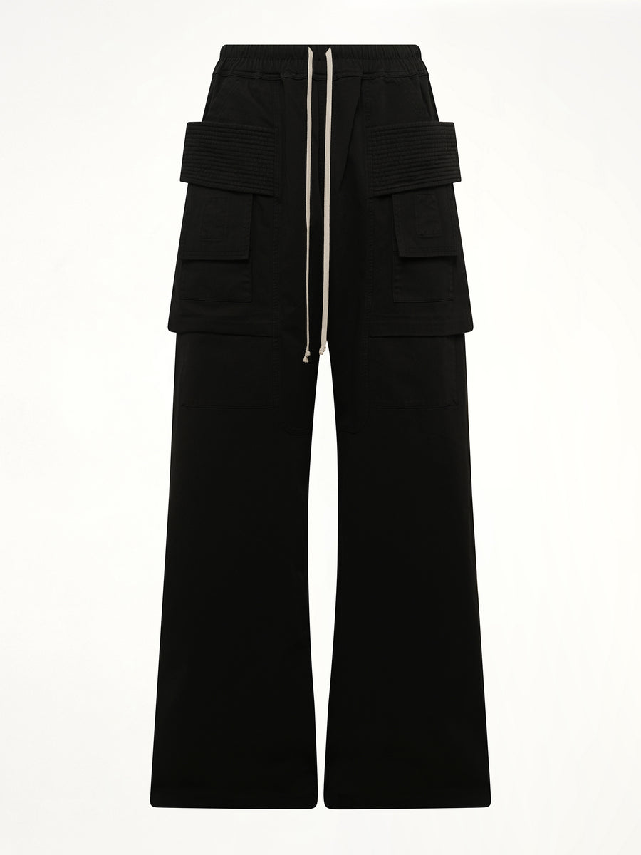 Creatch Wide Cargo Drawstring in Black