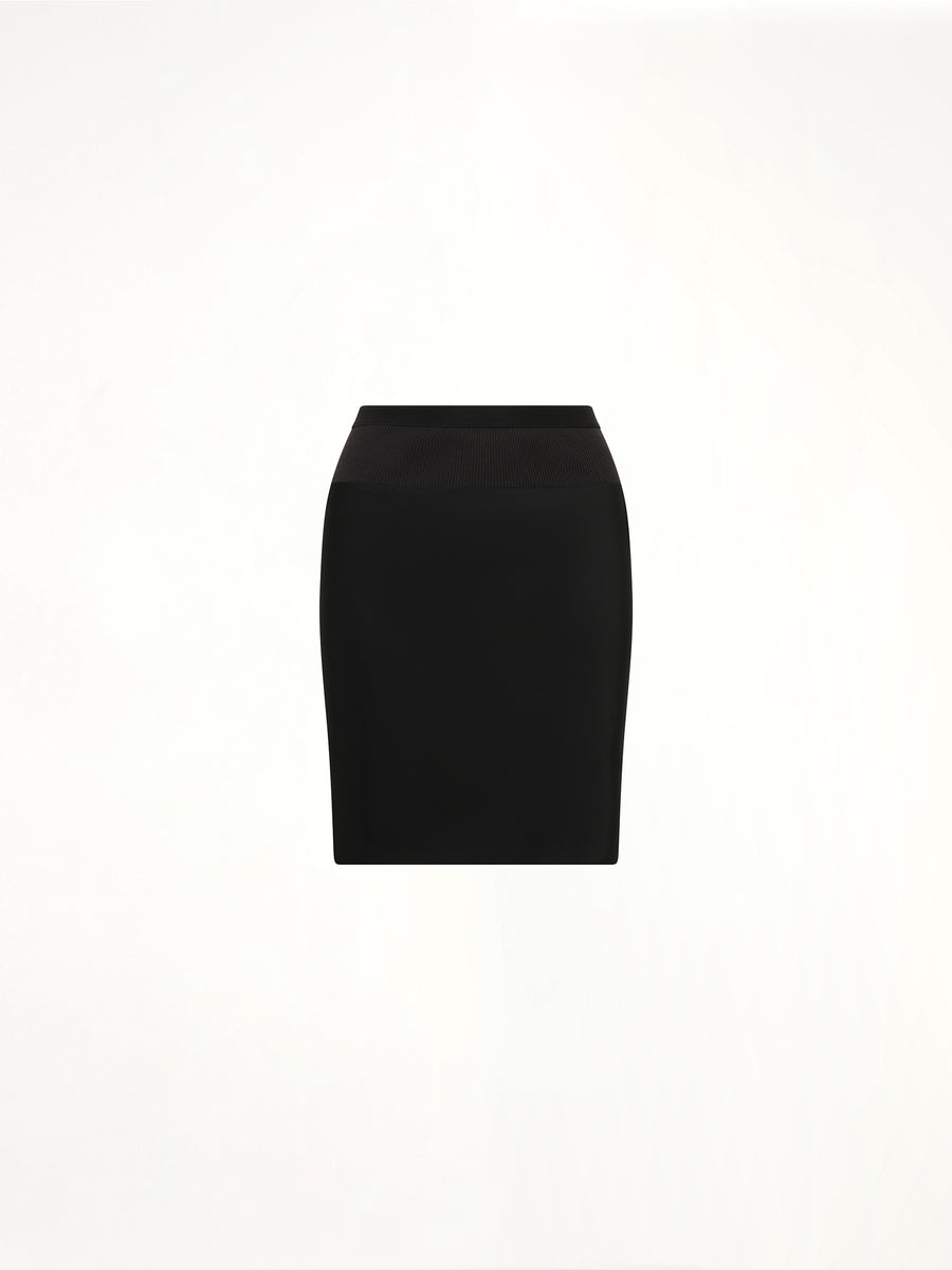 Short Bias Skirt in Black