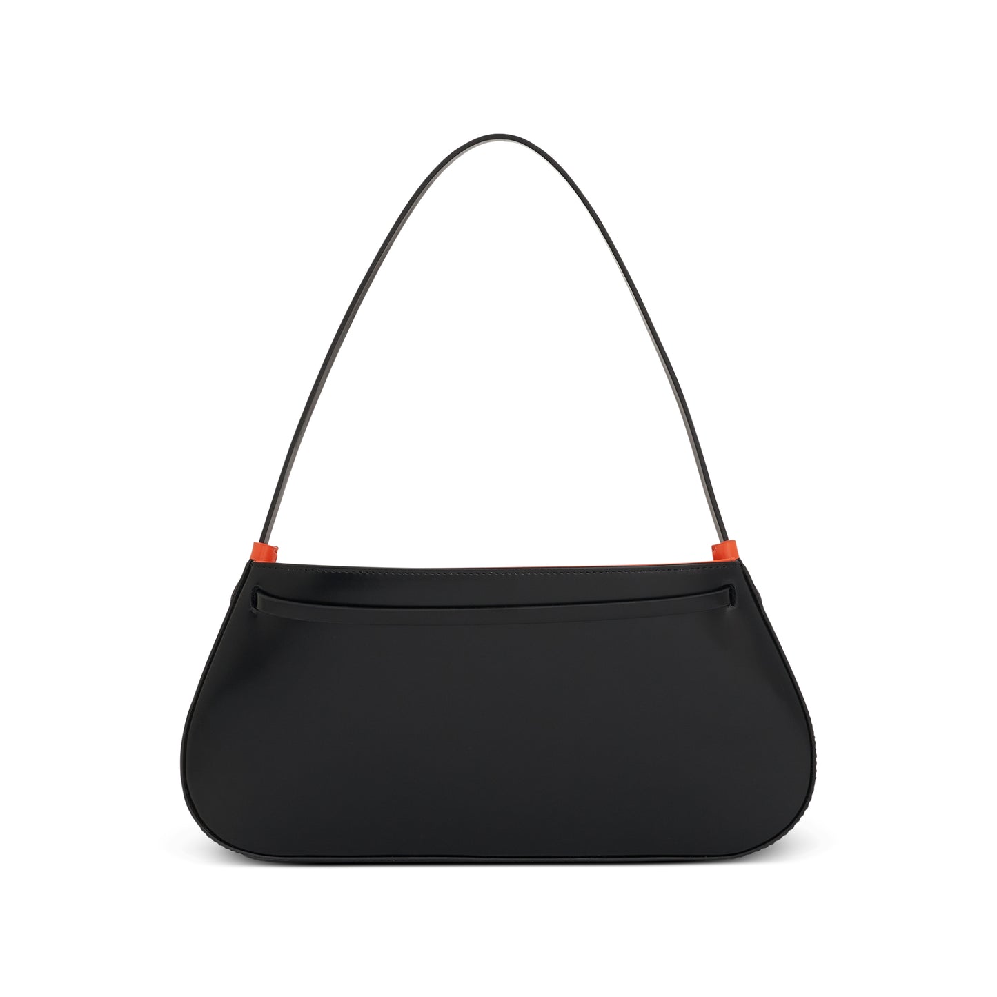 Zeta Baguette Bag in Black/Orange