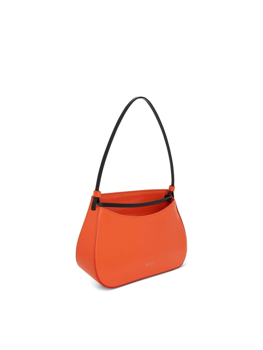 Zeta Baguette Bag in Orange