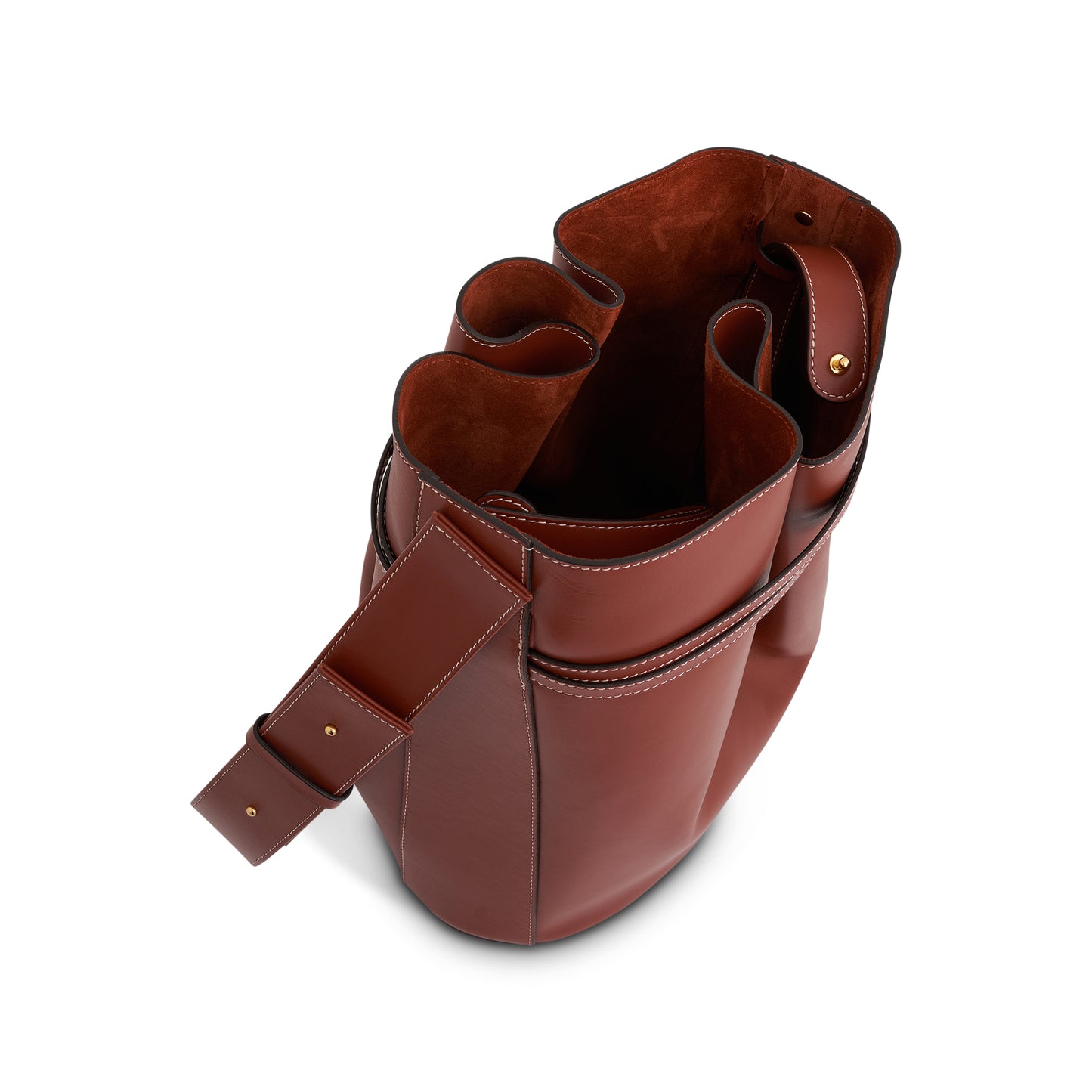 Sigma Bucket Bag in Cognac