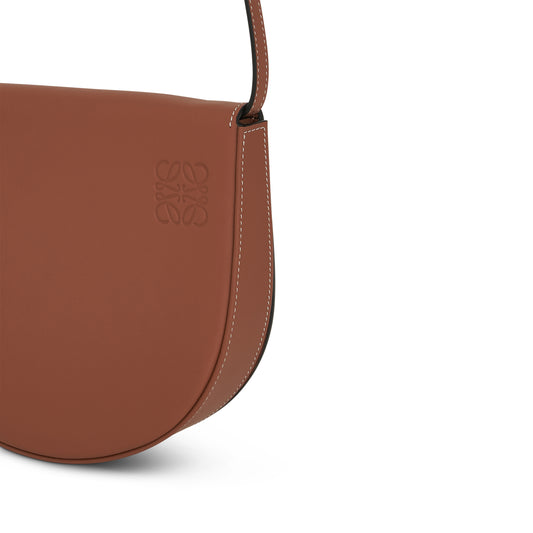 Mini Heel Bag  in Soft Calfskin in Tan