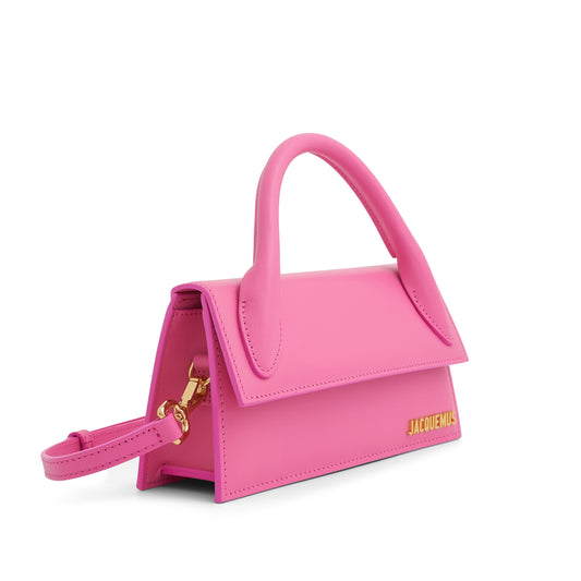 Le Chiquito Long Leather Bag in Pink