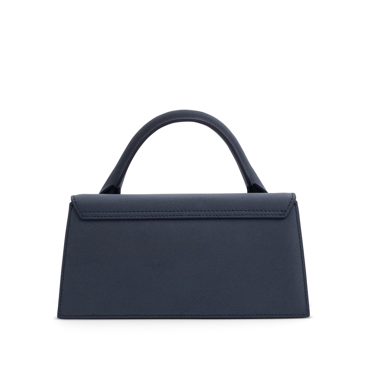 Le Chiquito Long Leather Bag in Dark Navy