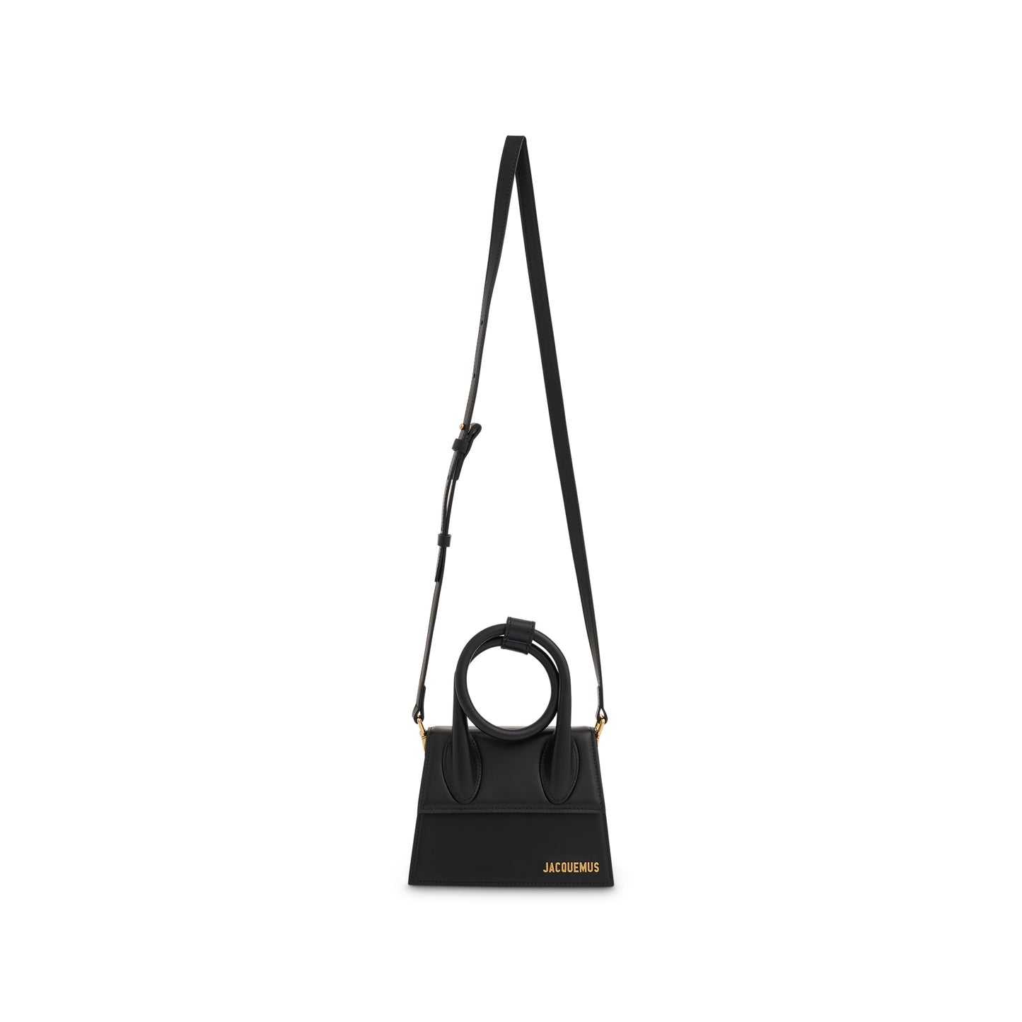 Le Chiquito Noeud Leather Bag in Black