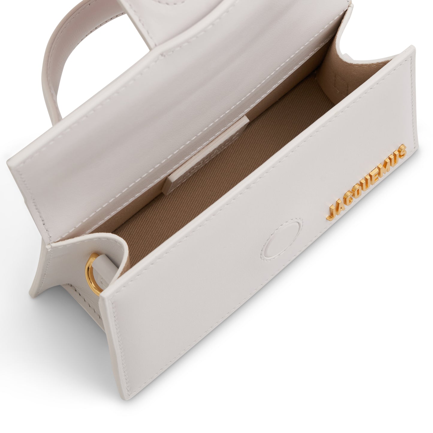 Le Bambino Mini Leather Bag in White