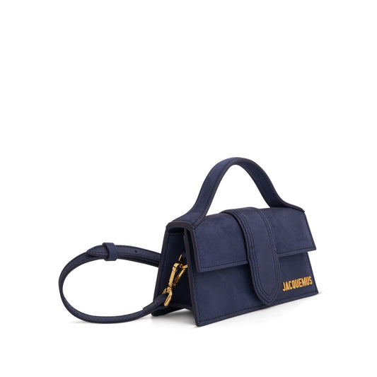 Le Bambino Mini Leather Bag in Dark Navy