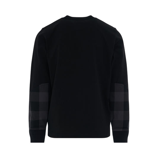 Buffalo Check Long Sleeve T-Shirt in Grey