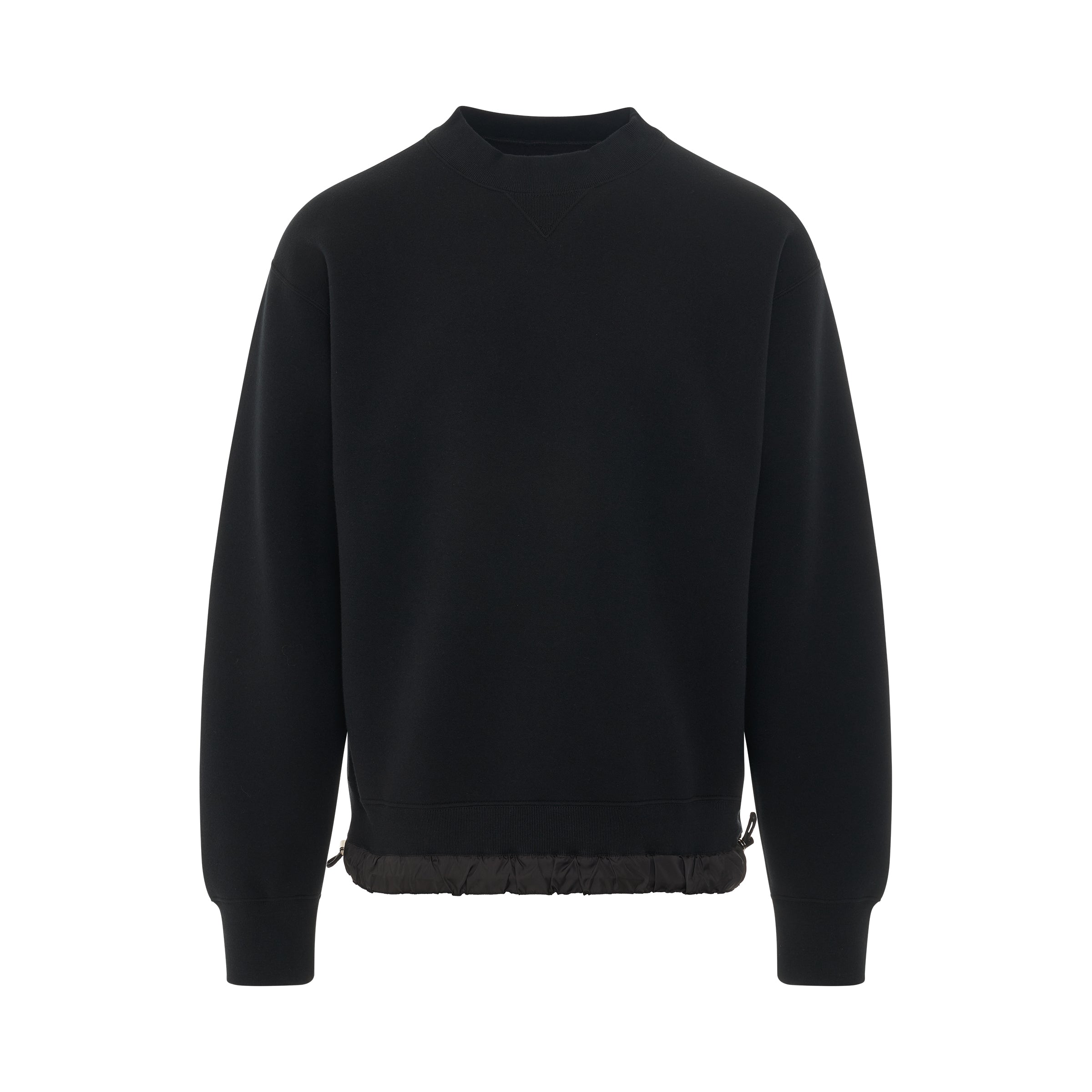 S Studs Sponge Sweatshirt in Black