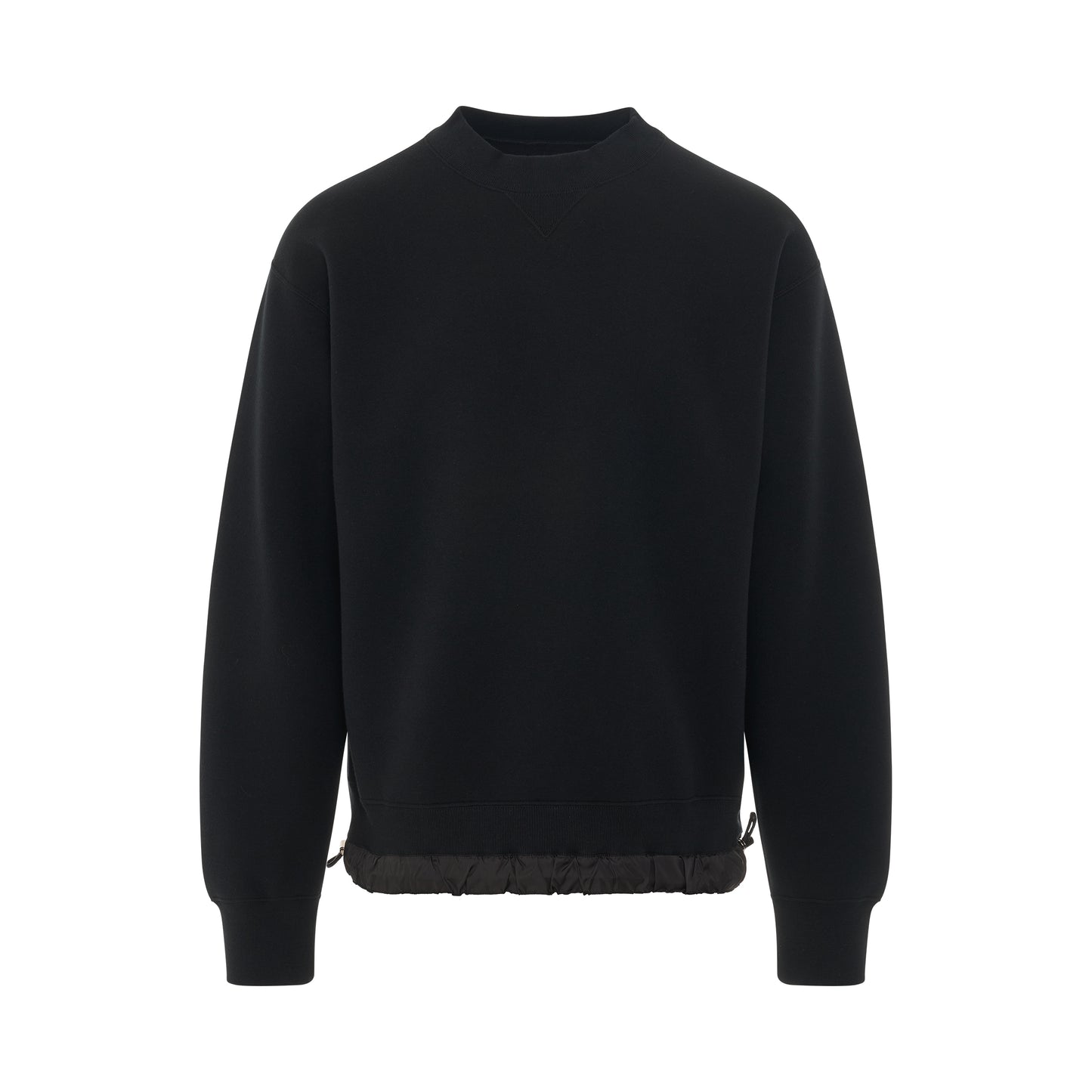 S Studs Sponge Sweatshirt in Black