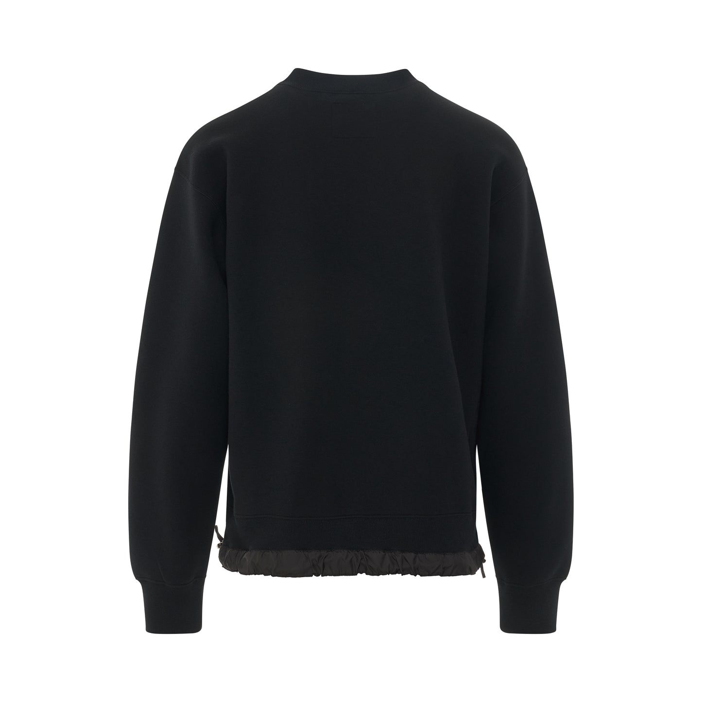 S Studs Sponge Sweatshirt in Black