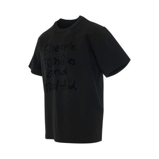 Sacai x Madsaki Flock Print T-Shirt in Black