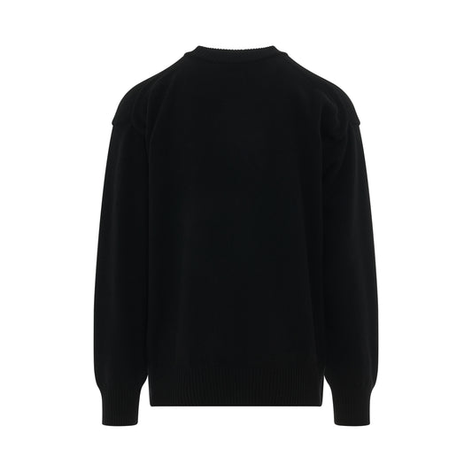 Sacai x Madsaki Knit Pullover in Black