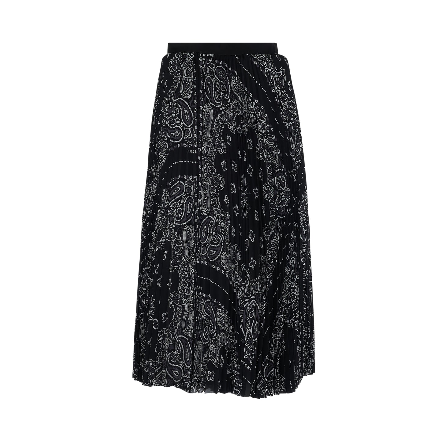 Bandana Print Skirt in Black