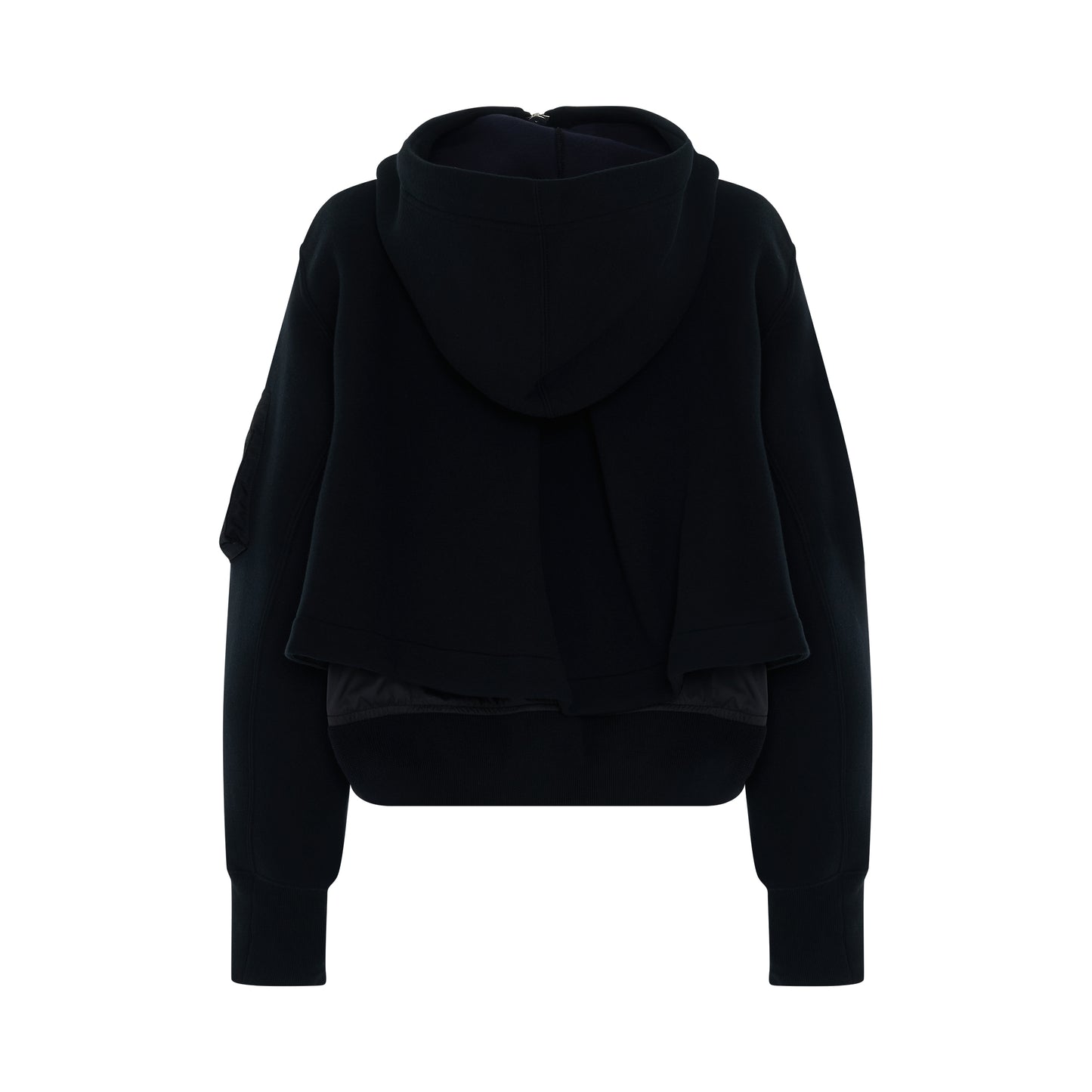 Sponge Sweat Zipup Hoodie in Black