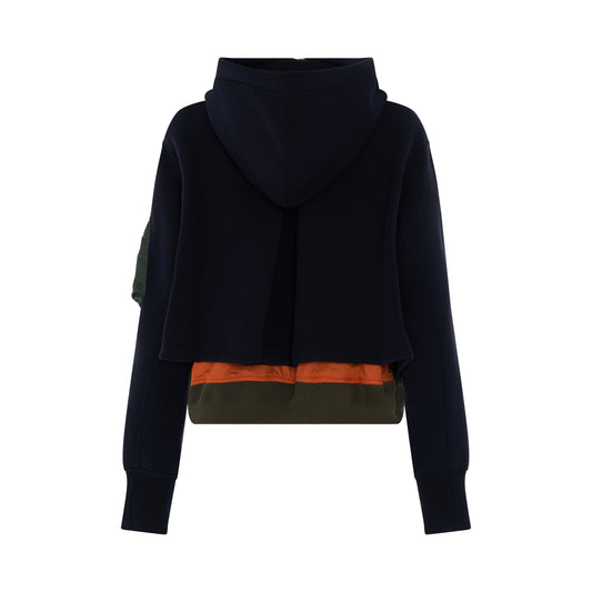 Sponge Sweat Zipup Hoodie in Navy