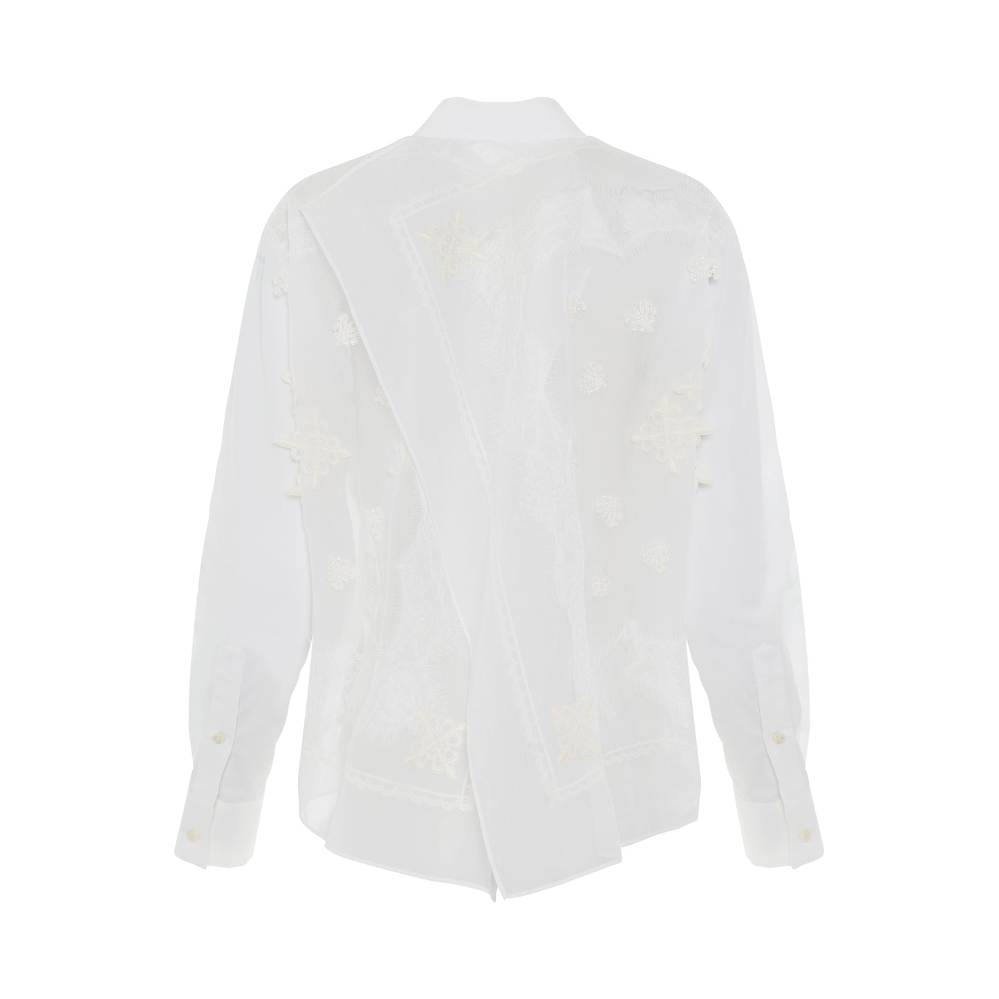 Bandana Lace Shirts in Off White