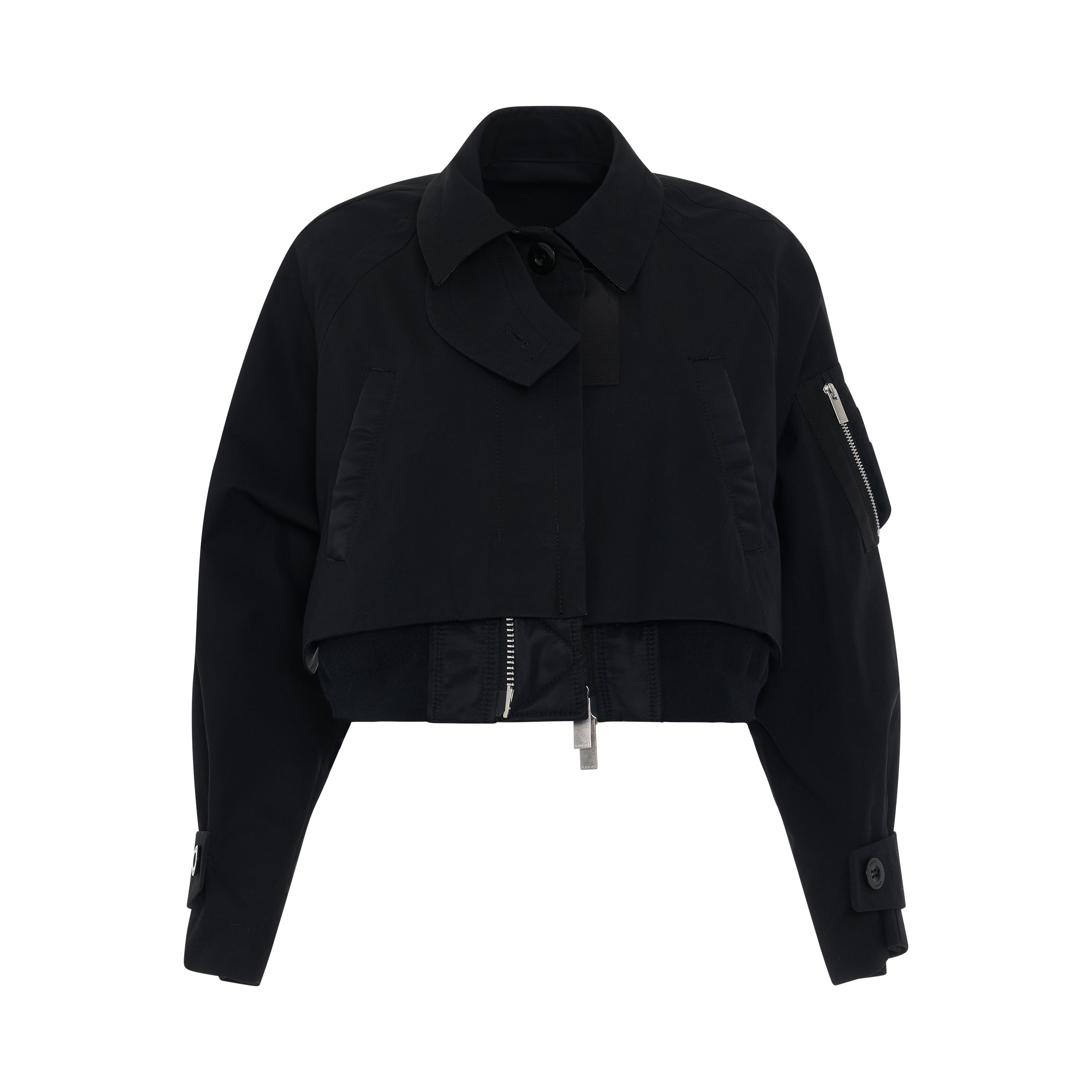 Cotton Coating Jacket in Black