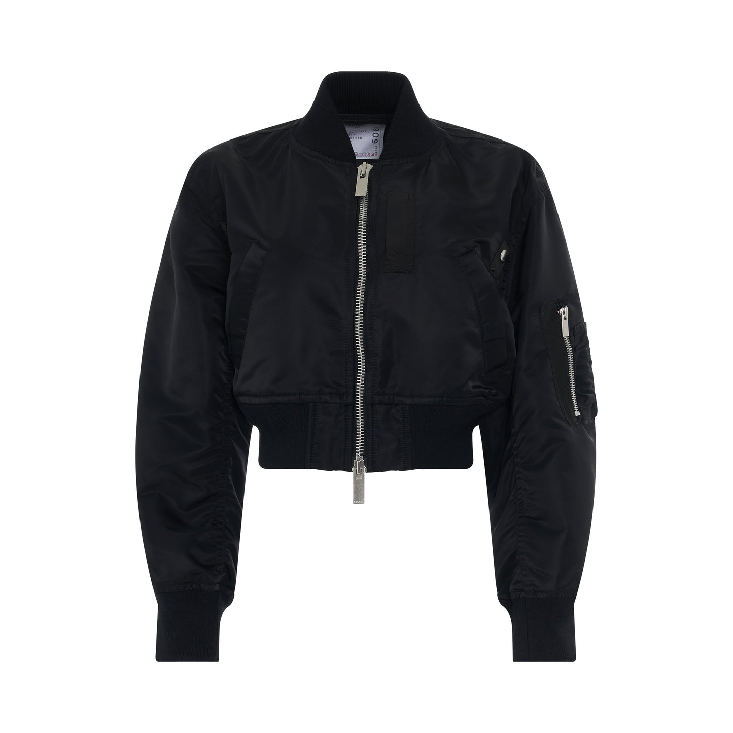 MA-1 Nylon Twill Jacket in Black