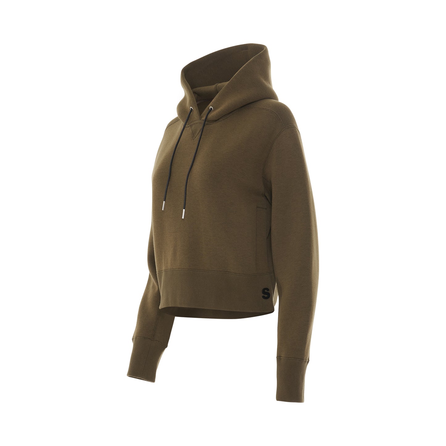 S Studs Sponge Sweat Hoodie in Khaki