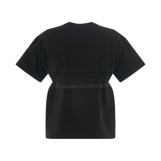 Cotton Jersey T-Shirt in Black