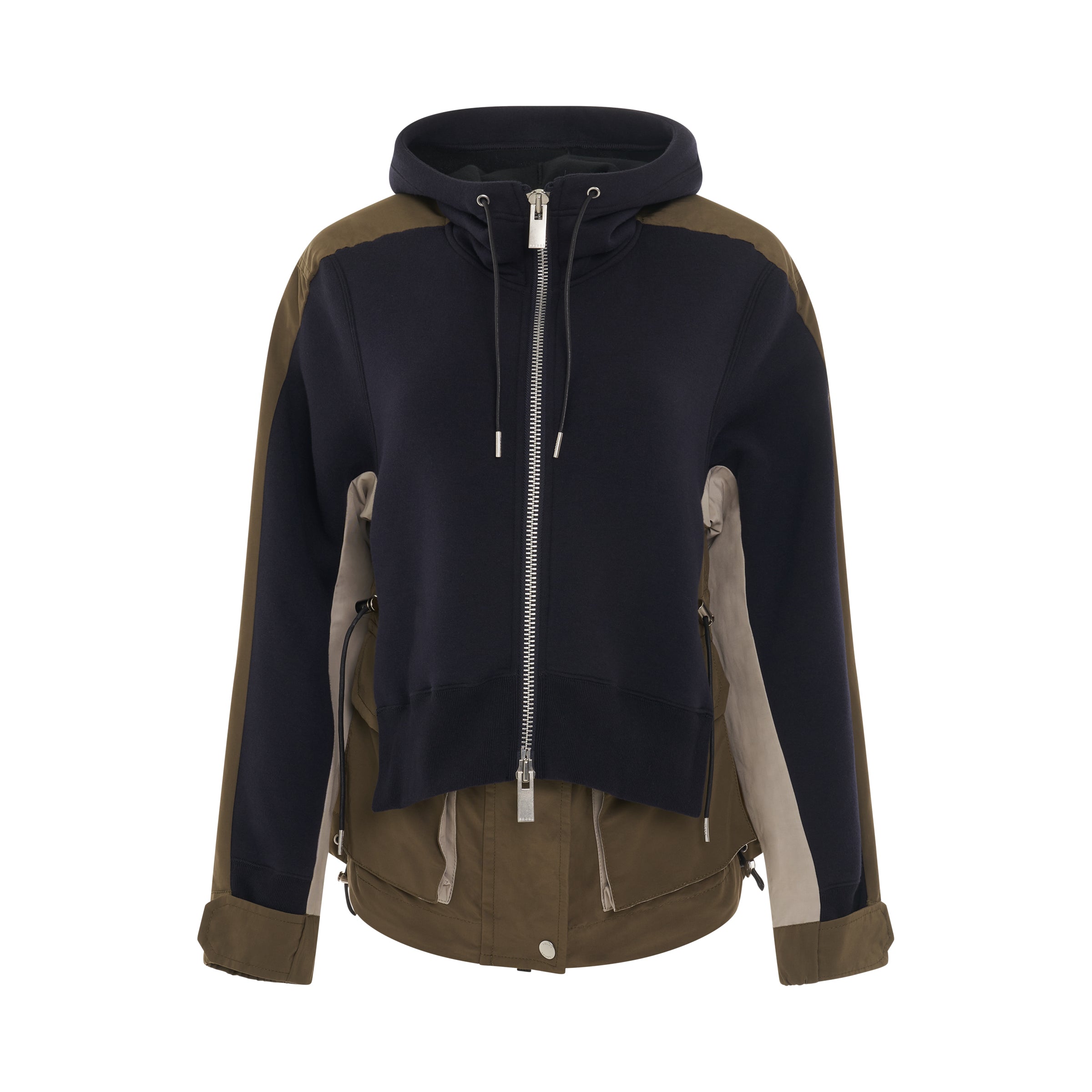 Sponge Sweat x Grosgrain Hoodie in Navy/Khaki