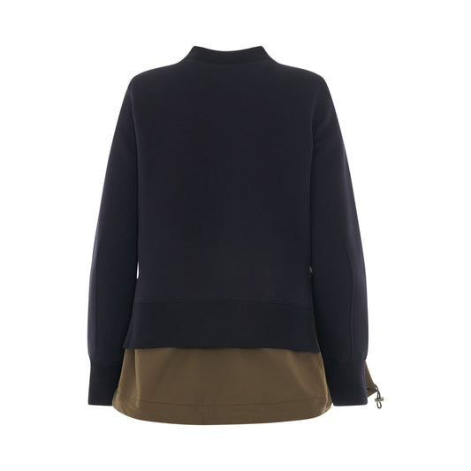 Sponge Sweat x Grosgrain Pullover in Navy/Khaki