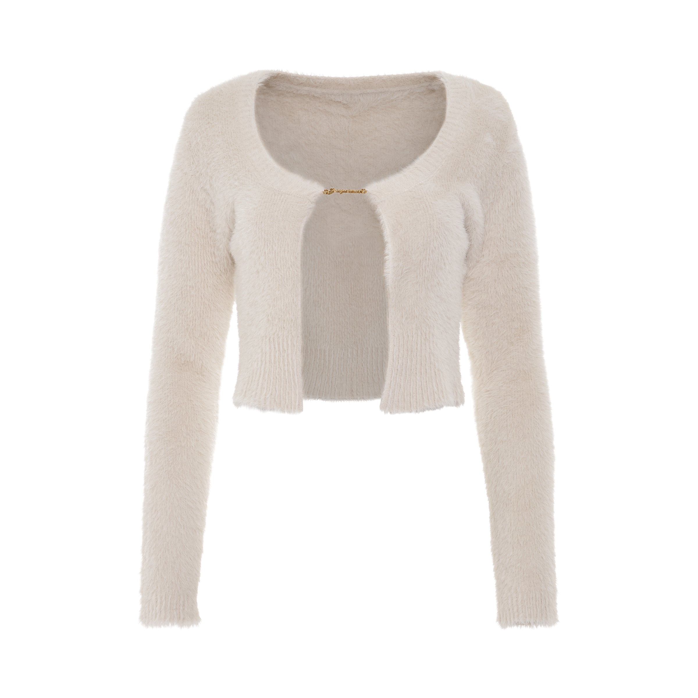 Neve Manches Longues Charm Cardigan in Off White