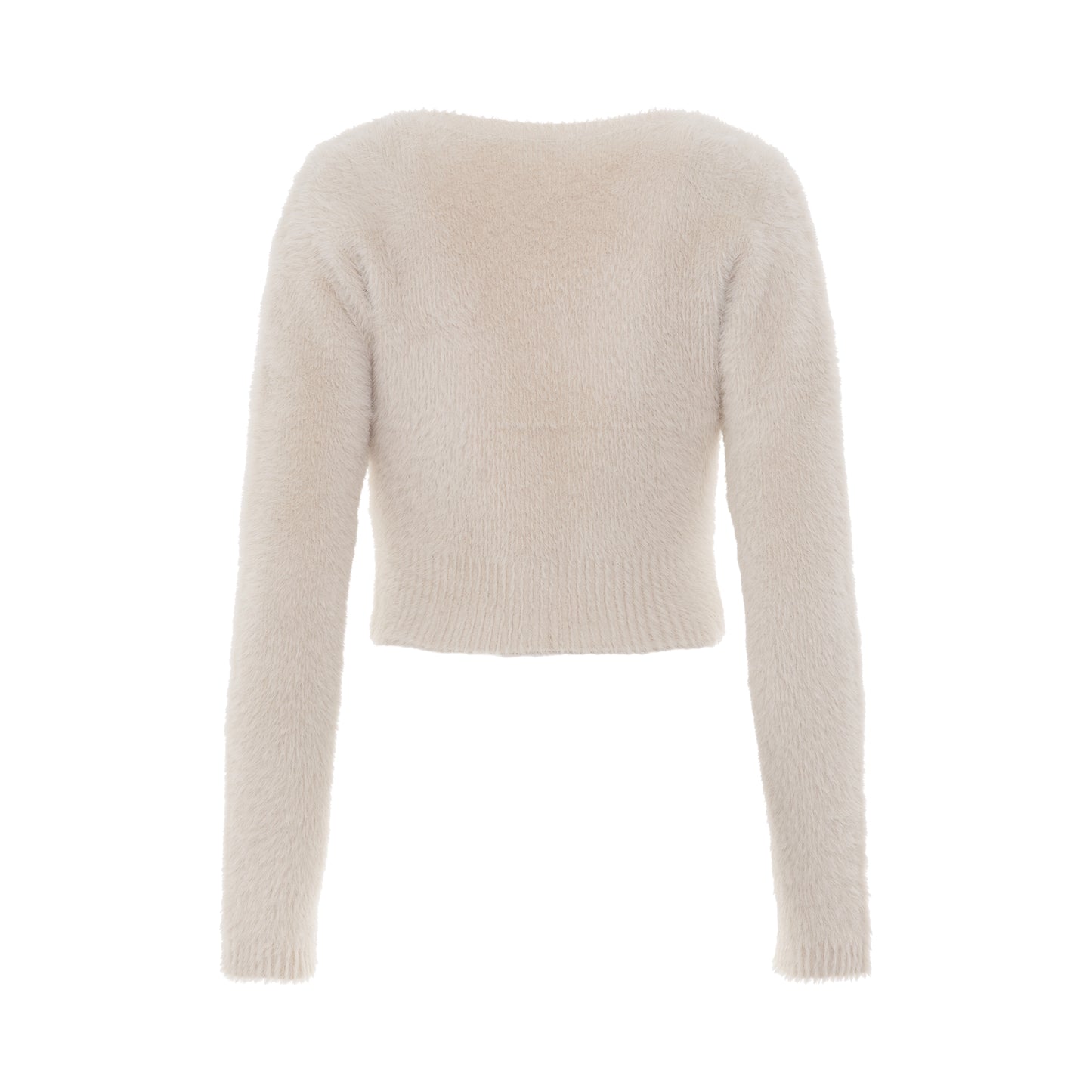 Neve Manches Longues Charm Cardigan in Off White