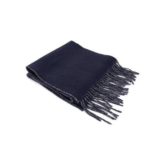 Fringe Logo Scarf in Navy