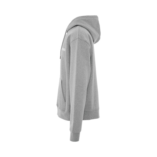 Jacquemus Logo Hoodie in Grey