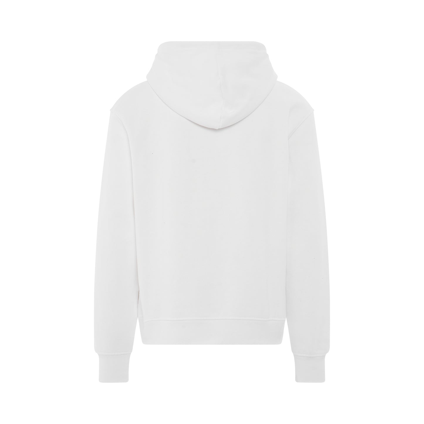 Signature Embroidered Logo Hoodie in White