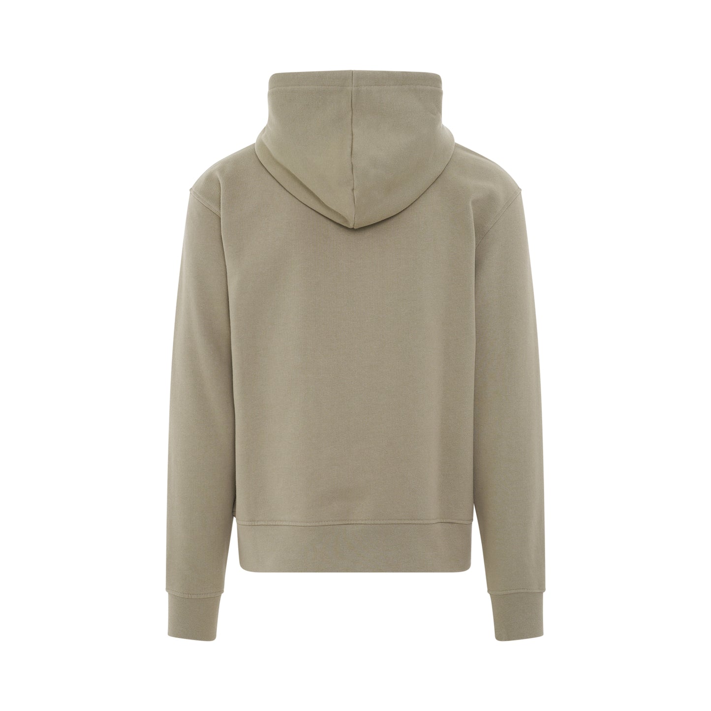 Signature Embroidered Logo Hoodie in Light Khaki