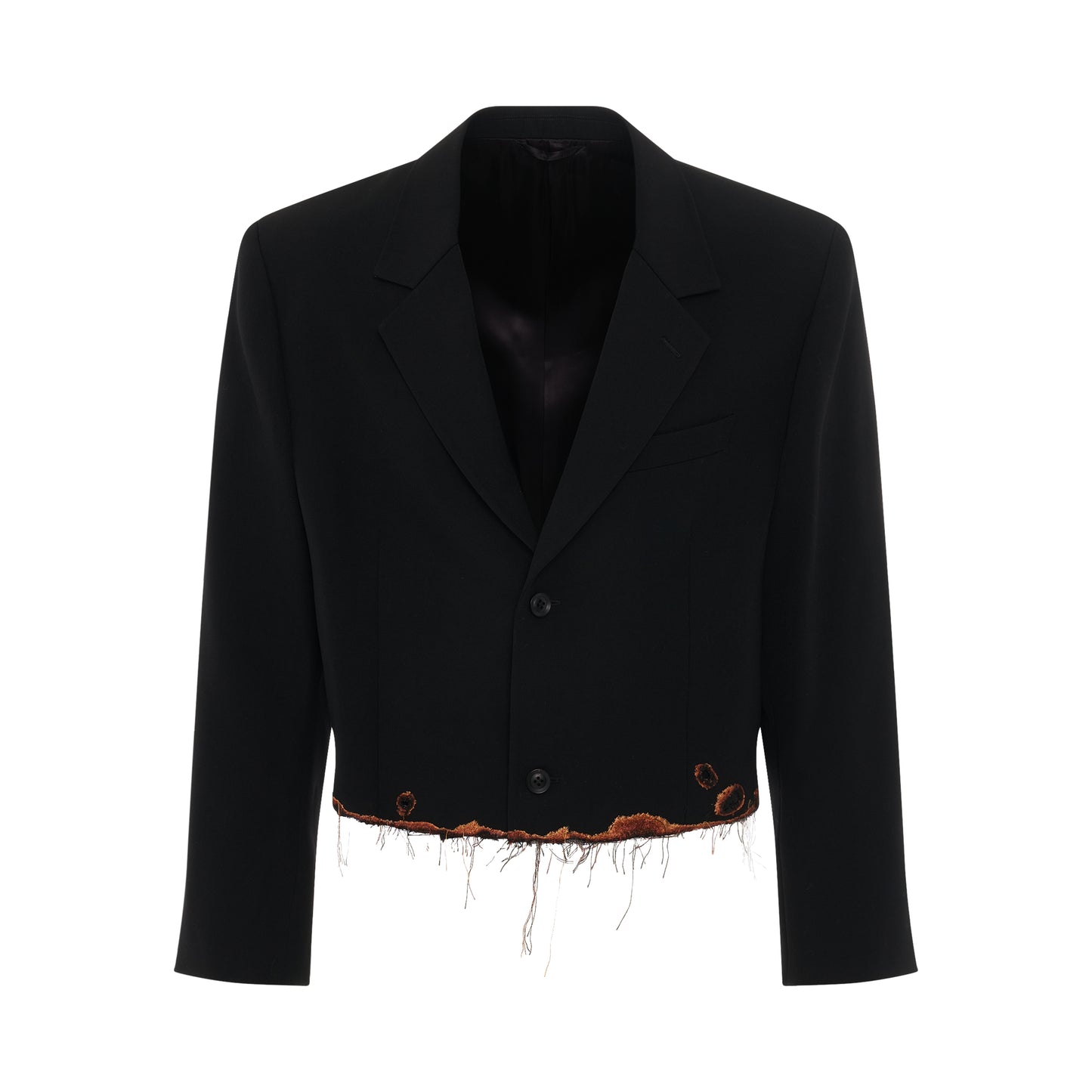 Burning Embroidery Tailored Jacket in Black