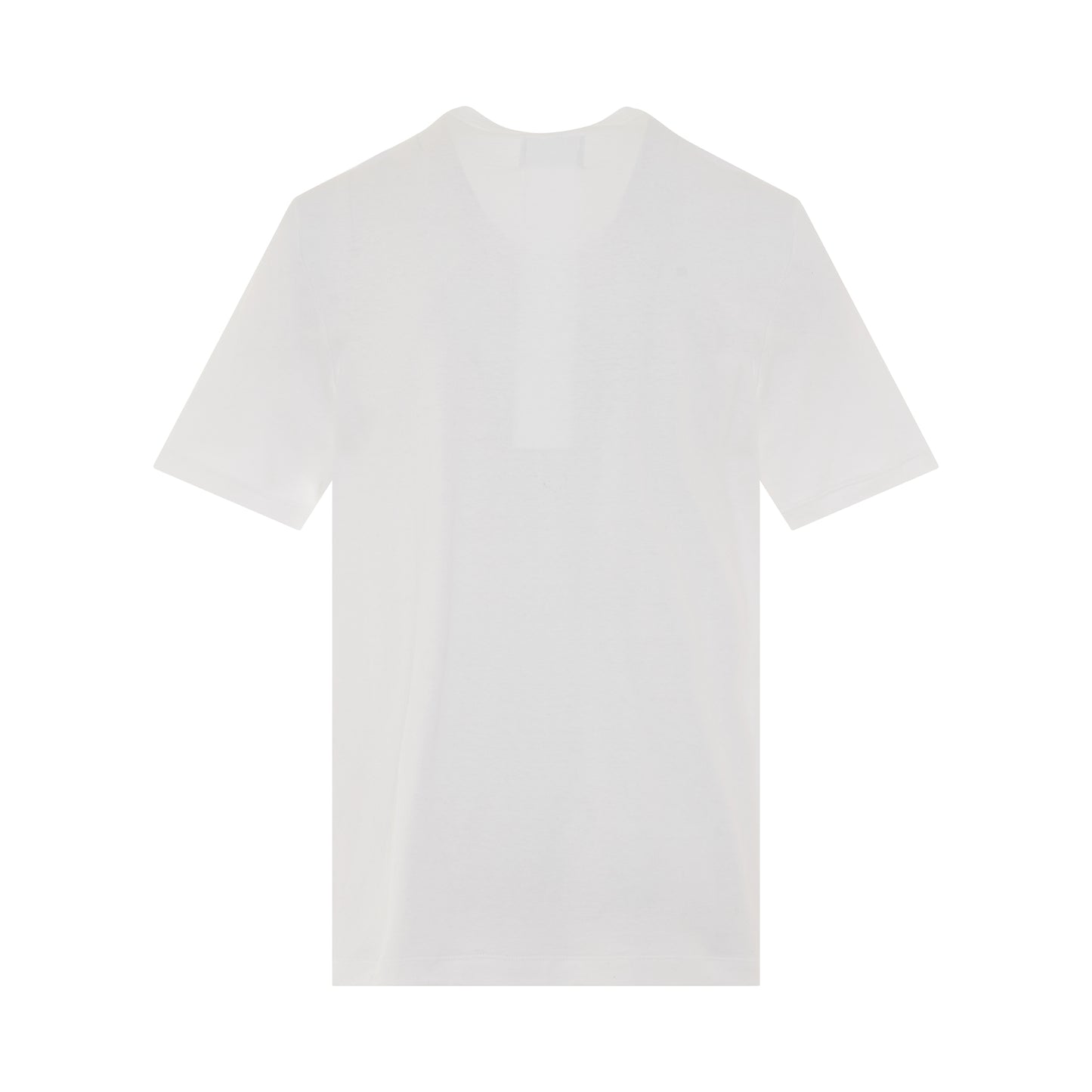 Hand Embroidery Print T-Shirt in White