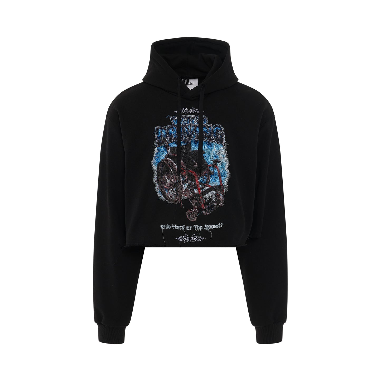 Magnet Attached Hoodie in Black